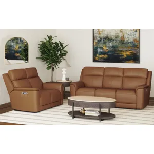 Mustang P3 Loveseat in Aline Butternut