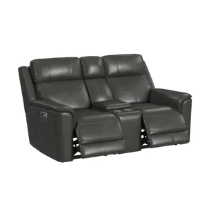 Mustang P3 Loveseat with Console in Aline Anthracite