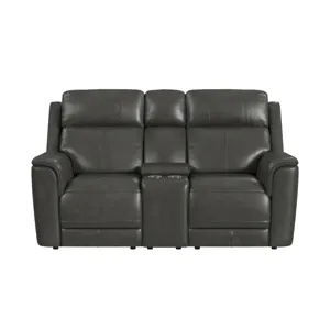 Mustang P3 Loveseat with Console in Aline Anthracite