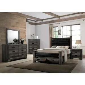 Nathan King Storage Poster Bed