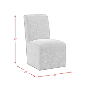 Nero Dining Side Chair (2 per carton) W/Grey Fabric