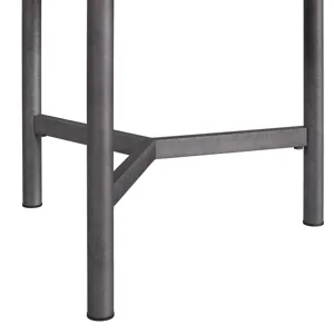 Nica End Table in White and Brown