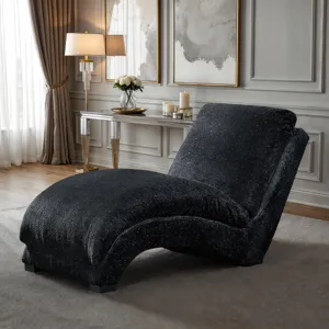 Nori Chaise in Glam Onyx