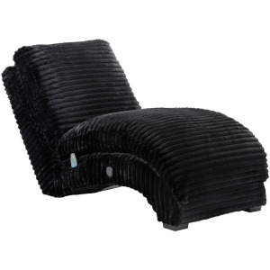 Nori Chaise with Heat Massage, USBC, LED in Masis Black