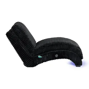 Nori Chaise with Heat Massage, USBC, LED in Masis Black