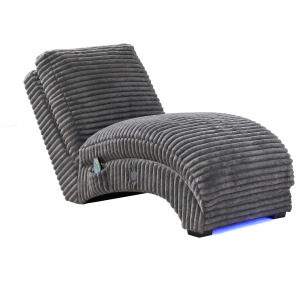 Nori Chaise with Heat Massage, USBC, LED in Masis Granite