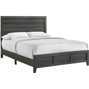 Norvin Full Bed in Dark Grey