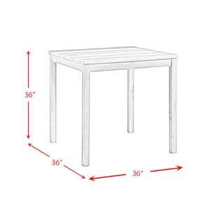 Oak Lawn 5 Pc Counter Set in Natural Finish