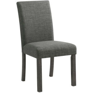 Oak Lawn Charcoal Grey Side Chair Grey Fabric