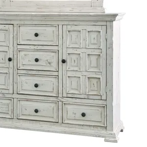 Olivia White Dresser & Mirror Set