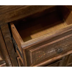 Olivia Brown Dresser & Mirror Set