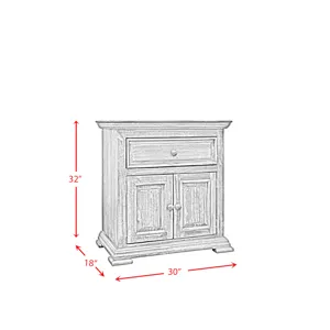 Olivia White Night Stand