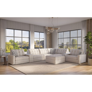 Options One Storage Ottoman in Palmer Flax