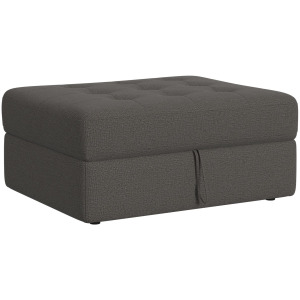 Options One Storage Ottoman in Palmer Plus Ash