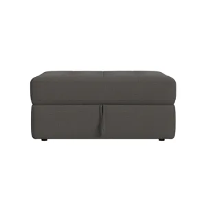Options One Storage Ottoman in Palmer Plus Ash