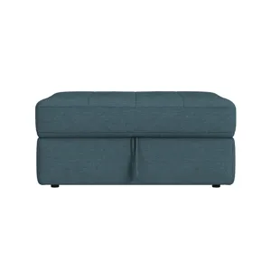 Options One Storage Ottoman in Palmer Teal