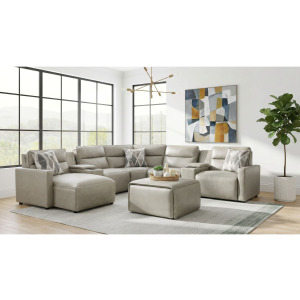 Options Two Ottoman in Simba Taupe