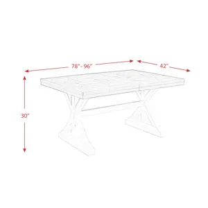 Park Creek Rectangle Standard Height Dining Table
