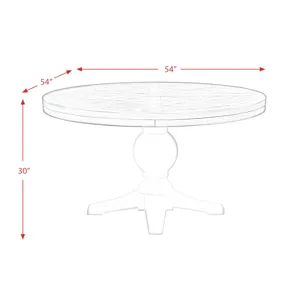 Park Creek Round Standard Height Dining Table