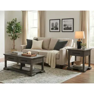 Park Ridge End Table in Charcoal