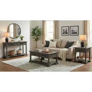 Park Ridge Sofa Table in Charcoal