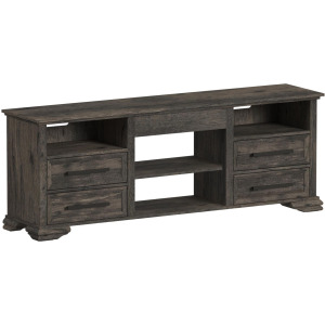 Park Ridge 71'' TV Console without Fireplace Insert in Charcoal