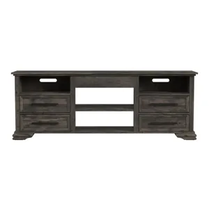 Park Ridge 71\'\' TV Console without Fireplace Insert in Charcoal