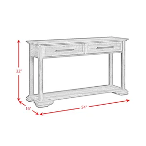 Park Ridge Sofa Table in Charcoal