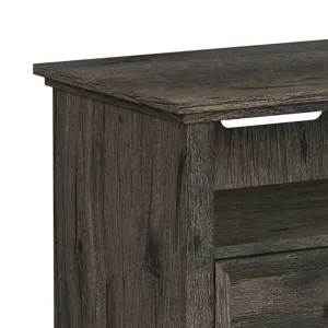 Park Ridge 71\'\' TV Console without Fireplace Insert in Charcoal