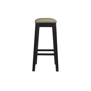 Parkside 30\'\' Barstool - Linen / Dark Wash