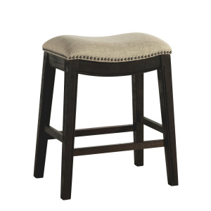 Parkside 24'' Counter Stool - Linen / Dark Wash