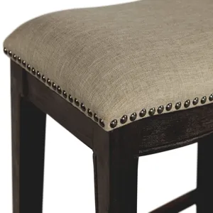 Parkside 24\'\' Counter Stool - Linen / Dark Wash