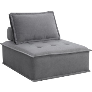 Paxton Armless Chair In Columbia Charcoal