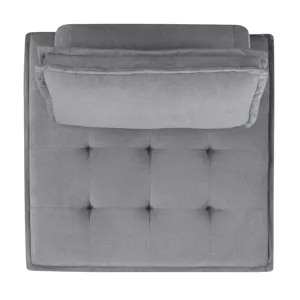 Paxton Armless Chair In Columbia Charcoal