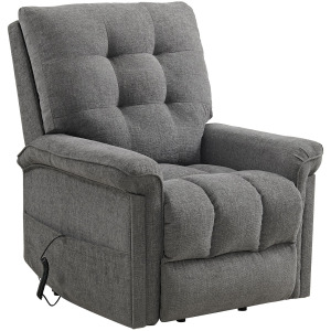 Pecos Power Motion Lift Chair in 15337-2 Ribbit Charcoal