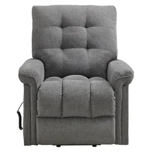 Pecos Power Motion Lift Chair in Ribbit Charcoal (WW)