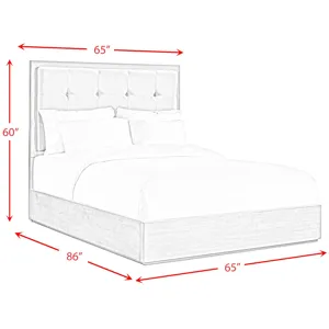Arcadia Grey 5PC Set w/Queen Bed