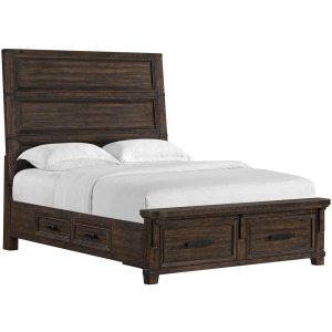Colorado City Charcoal 4PC Set w/Queen Bed & NS