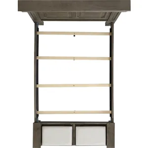 Kings Court Grey 3PC Set w/Queen Storage Bed