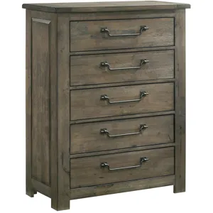 Maverick Antique Grey 4PC Set w/ Queen Bed and CH