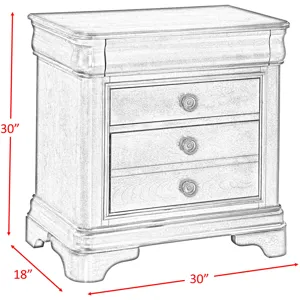 Cameron Cherry 5PC Set w/Queen Bed