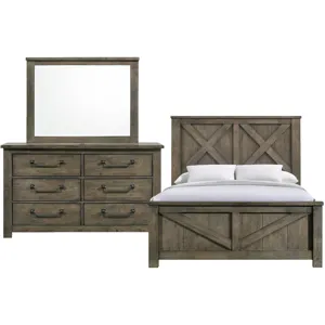 Maverick Antique Grey 3PC Set w/Queen Bed