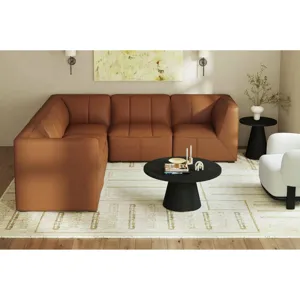 Blake Pebble Tan Sectional 5PC Set