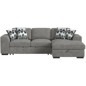 Kirkland Spark Grey Sectional 2PC Set