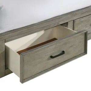 Sullivan Drift Grey 4PC Set w/Queen Bed with CH
