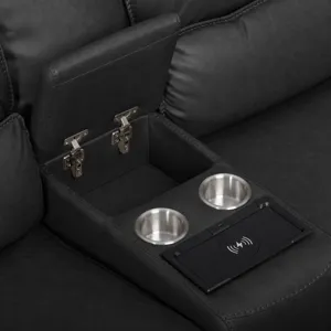 Black Hawk Simba Black Sectional 6PC Set - (3)P2