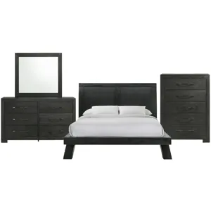 Allan Black 4 PC Queen Set w/CH