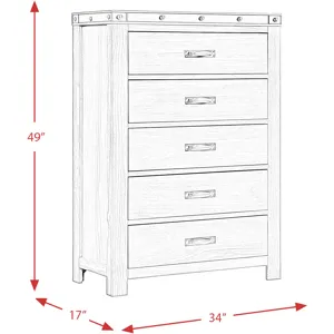 Wade Grey 5PC Queen Set