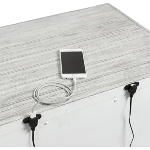 Scott White 5PC Set w/King Storage Bed