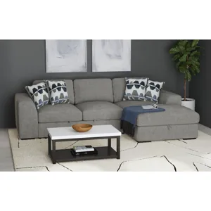 Kirkland Spark Grey Sectional 2PC Set
